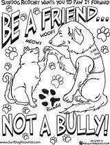Bullying Awareness Autism Bully Antibullying School Coloringhome Helping sketch template