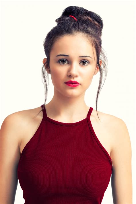 free photo woman in red tank top adolescent lips woman free
