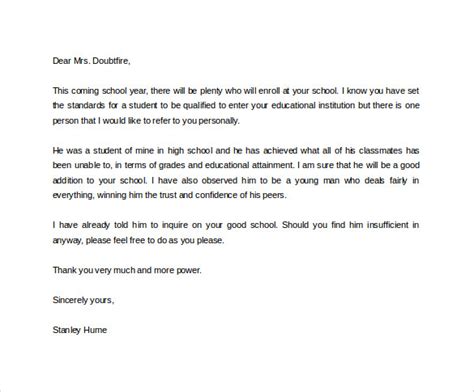 sample reference letter templates   ms word