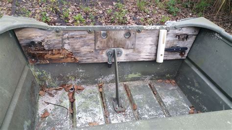 lowe jon boat transom rebuild  pvc board boat