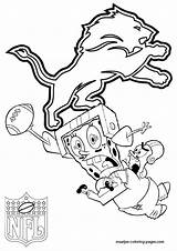 Coloring Pages Detroit Lions Red Wings Nfl Template sketch template