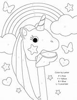 Coloring Color Pages Unicorn Letter Letters Printable Kids Activities Activity Alphabet Unicorns Number Printables Worksheets Preschool Fun Numbers Sheet Chest sketch template