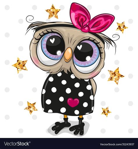 cute cartoon owl   dots background    preview  high