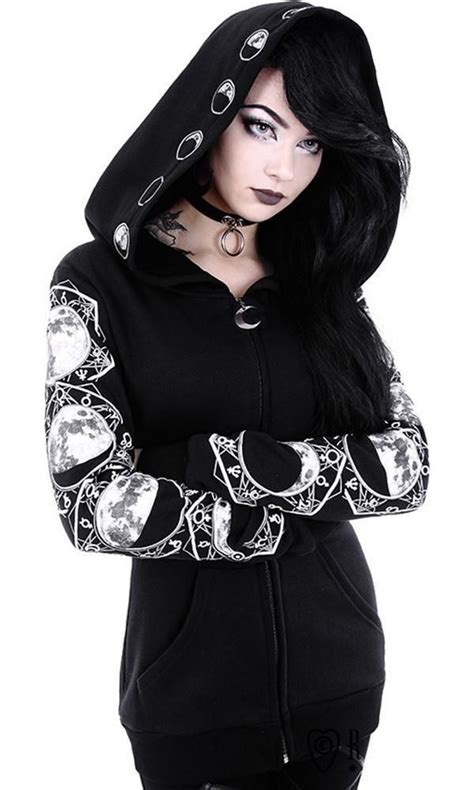 lunar hoodie goth fashion gothic fashion fashion