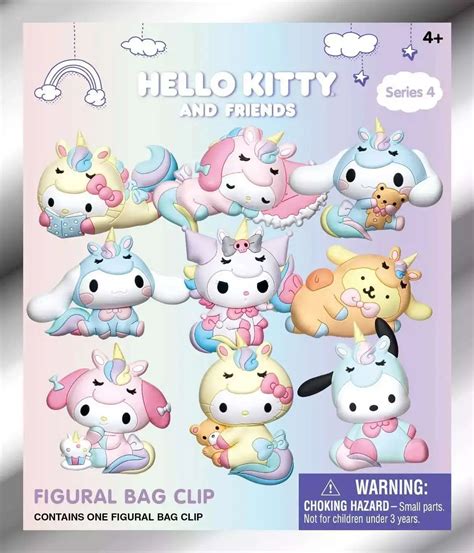 Sanrio 3d Figural Foam Bag Clip Hello Kitty Friends Series 4 Mystery