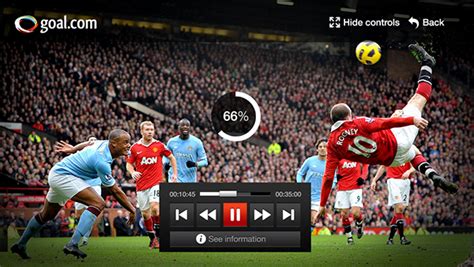 goalcom tv app ui visuals  behance