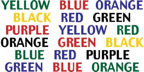 optical illusions color words