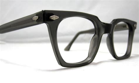 vintage eyeglasses frames mens horn rim gray glasses mad men