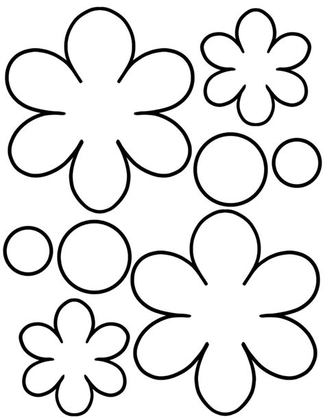 petal flower template printable  flower site