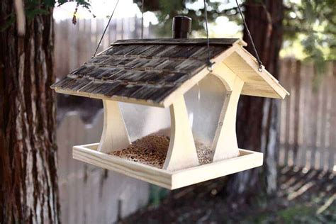 build  diy bird feeder house thediyplan