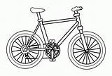 Coloring Bicycle Pages Bike Popular sketch template