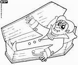 Coffin Dracula Coloring Pages His Mummy Scythe Death Template sketch template