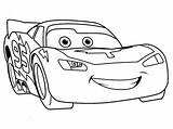 Mcqueen Coloring Lightning Pages Car Lightningmcqueen Coloringpages4u sketch template