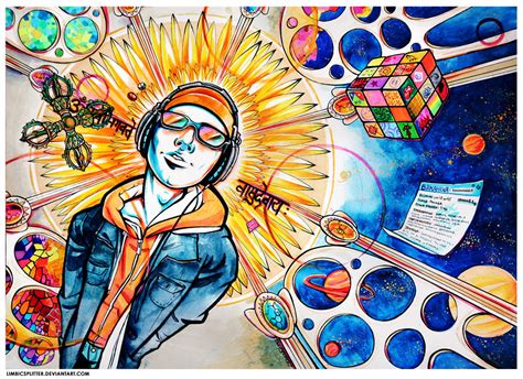 Traditional Psychedelic Drawings By Limbic Splitter