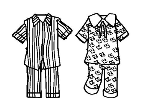 dibujo de pijamas  colorear dibujosnet