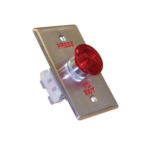 double gang red push  exit button