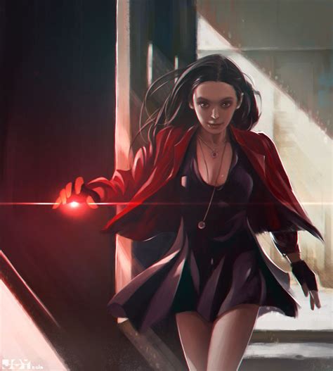 Scarlet Witch By Jey Rain Marvel Comics Avengers