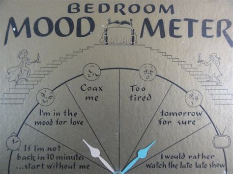 bedroom mood meter his and hers sex meter board game vintage