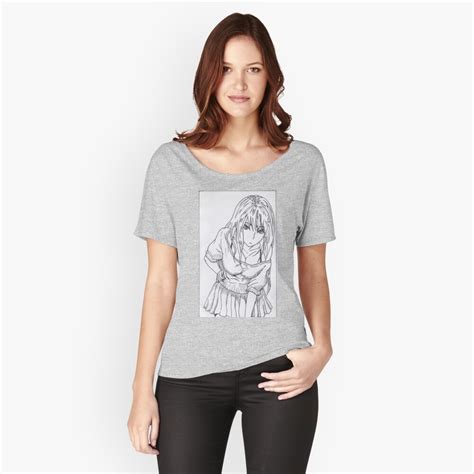 Anime Girl Baggy Sweater T Shirt By Dilligafm8 Redbubble