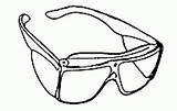 Goggles Scientist Cliparts Clipground sketch template