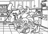 Simpsons Wecoloringpage Divertenti Bart Omalovanky Getcolorings Zdroj Pinu sketch template