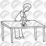 Table Clipart Wipe Clipground sketch template