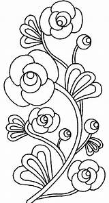 Coloring Flower Flowers Pages Rose Drawings Drawing Sheets Embroidery Patterns Printable Designs Pattern Roses Cartoon Book Rosa Print Line Color sketch template