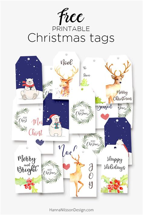 printable tags   christmas gifts  decor christmas gift tags
