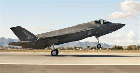 The First Royal Australian Air Force F 35a Lightning Ii Jet Arrived At