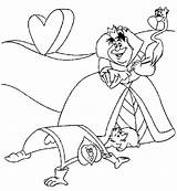 Queen Coloring Hearts Disney Alice Pages Wonderland Sheets Printable Designs Color Popular sketch template