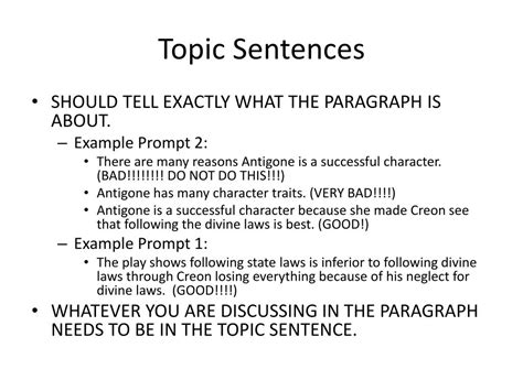 write  effective topic sentence   write  topic