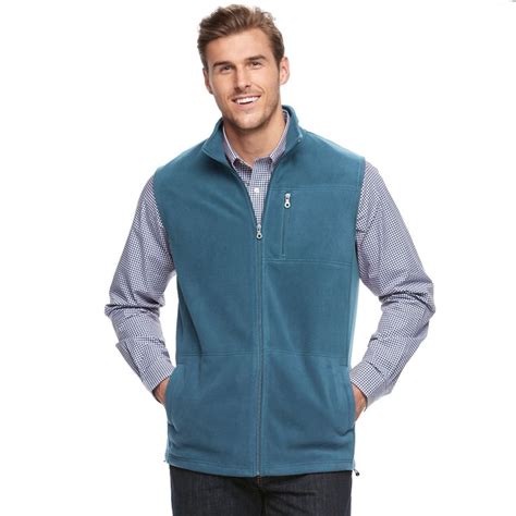 big and tall croft and barrow® classic fit arctic fleece vest fleece vest