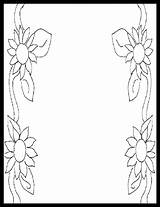 Border Coloring Borders Pages Flower Christian Religious Clip Clipart Frames Cliparts Printable Frame Kids Color Designs Sunflower Bulletin Doodles Crafts sketch template
