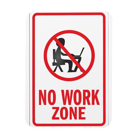 work zone warning sign magnet zazzle   order sign sign