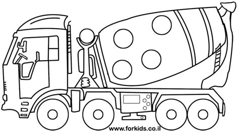 concrete truck coloring page wwwforkidscoil coloring pages
