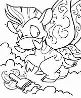 Faerieland Neopets Pages Colouring Colour sketch template
