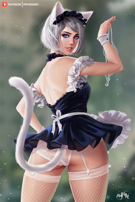 Rule 34 1girls Ass Catgirl Female Female Only Looking At