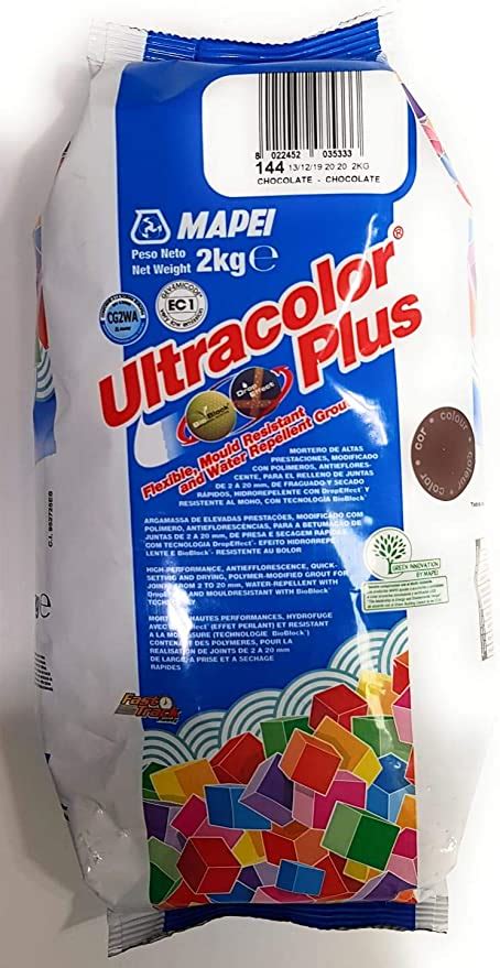 Mapei 144 Ultracolor Plus Chocolate Grout 2kg Uk Diy And Tools