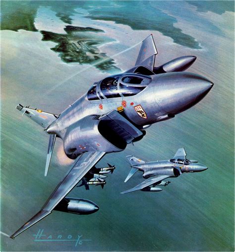phantom raf wilfred hardy aircraft art aircraft painting