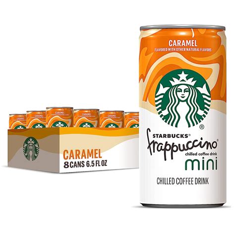 amazoncom starbucks frappuccino minis coffee drink caramel oz liquid mini cans  pack