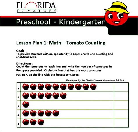 sample preschool lesson plan template mous syusa