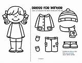 Winter Clothes Dress Cut Coloring Paste Girl Boy Pages Preschool Kindergarten Activities Kidsparkz Color Pre Worksheet Theme Worksheets Clothing Printable sketch template
