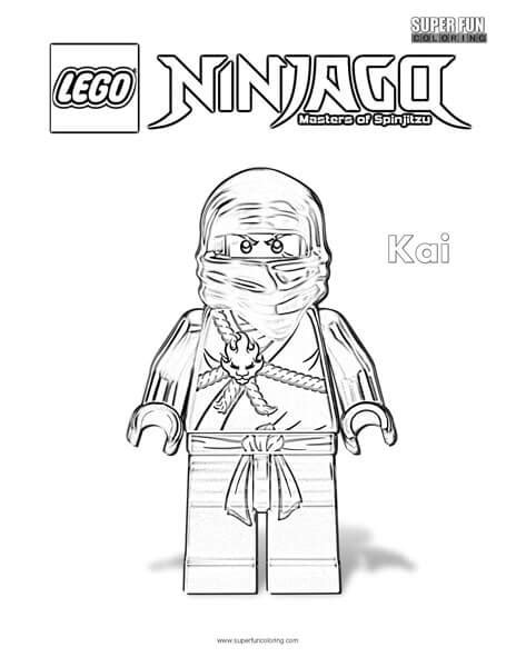 kai lego ninjago coloring page super fun coloring