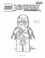 Ninjago Coloring Kai Lego Pages Spinjitzu Super Masters sketch template