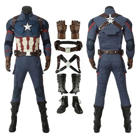 Captain America Costumes Avengers Endgame Steve Rogers