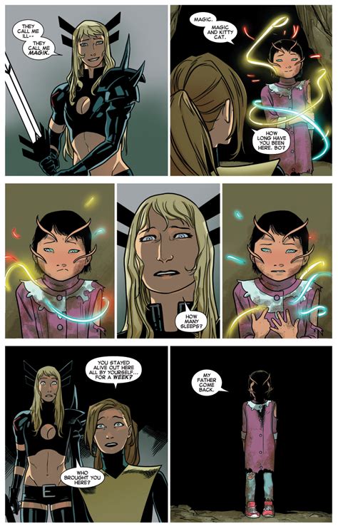 kitty pryde and magik rescue a little mutant girl comicnewbies