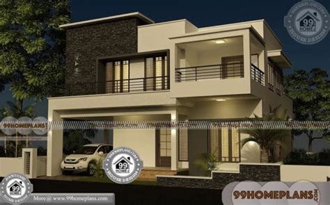 Villa House Plans with 3D Elevations | Box Type Modern