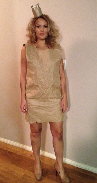 paperbag princess costume tips completely line the inside with duct tape to avoid the paper
