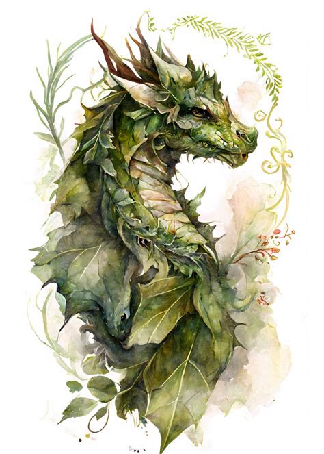 forest dragon poster picture metal print paint  david scott