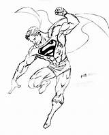 Superman Coloring Pages Drawing Logo Flying Line Super Hero Kids Boys Landing Sheets Pose Template Some Drawings Sketch Getdrawings Emblem sketch template